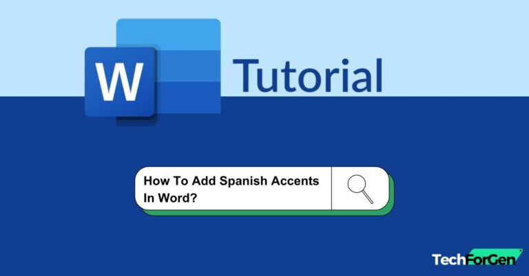 How to Add a Spanish accent in Microsoft Word | Guide [2024]