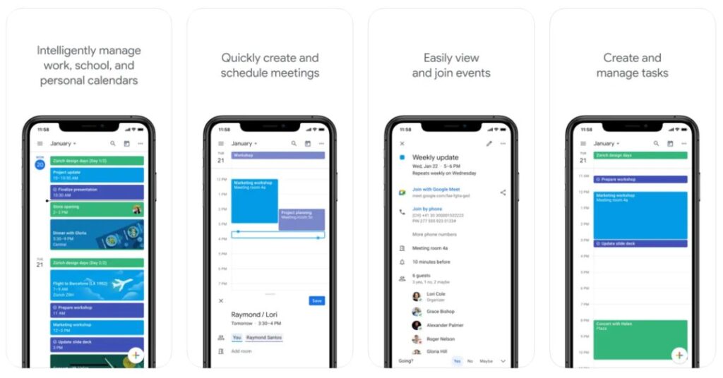 Google Calendar in App store