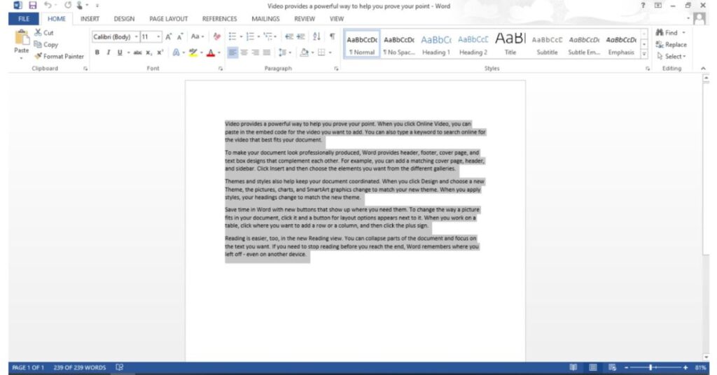 How To Remove Grey Highlight In Word
