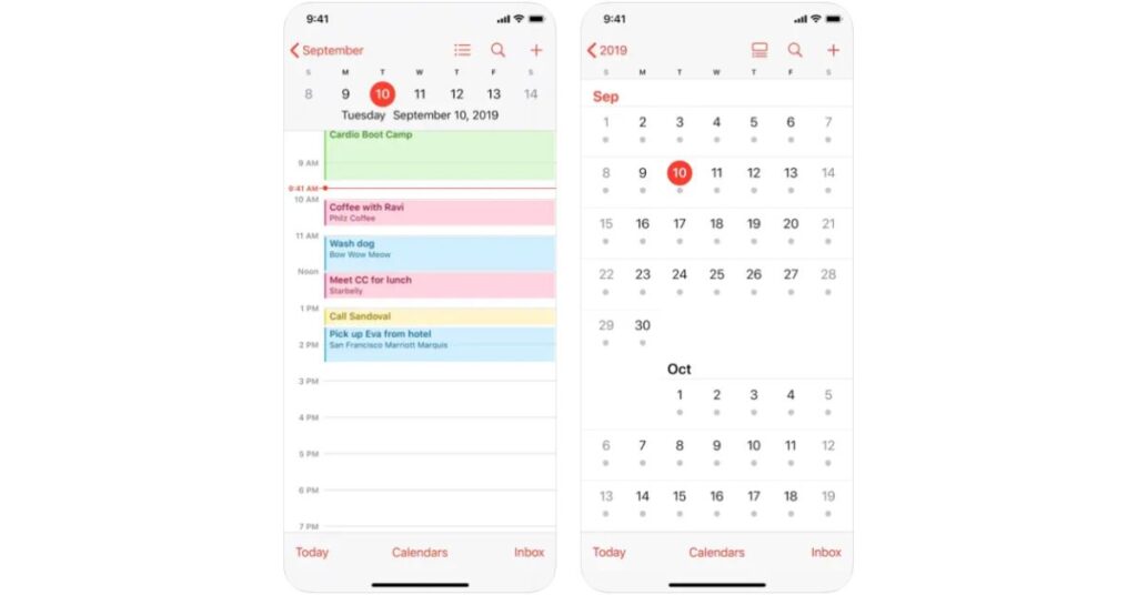 iPhone calendar in App store